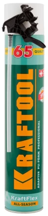 Пена &quot;PREMIUM 65&quot; монтажная, адаптерная, всесезонная, 750мл, KRAFTOOL 41175 купить в Кургане