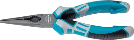 Длинногубцы прямые 170 мм  трехкомпонентные рукоятки GROSS 17170 купить в Кургане