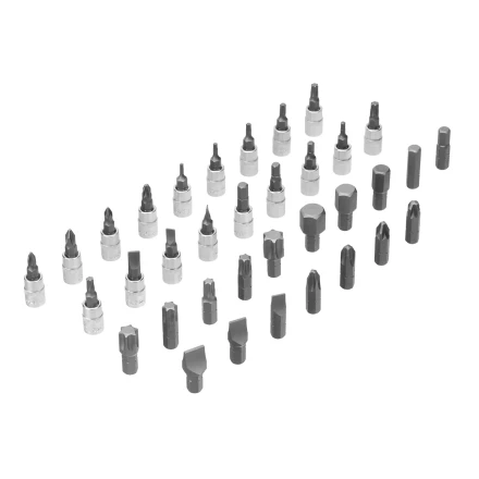 Набор инструментов Denzel 15814, 1/2&quot;, 1/4&quot;, CrV, S2, пластиковый кейс, 109 предметов купить в Кургане