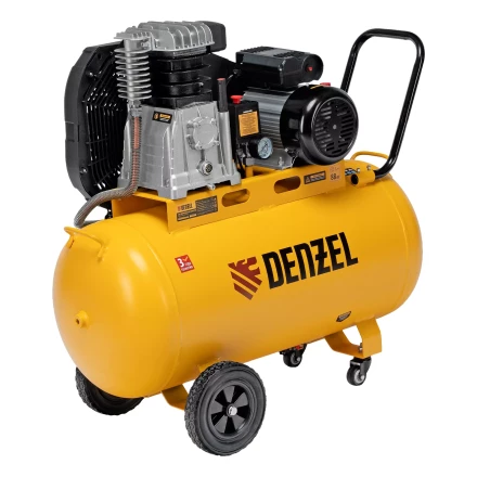 Компрессор воздушный рем. привод Denzel BCI 2200/100, 2,2 кВт, 100 литров, 420 л/мин купить в Кургане