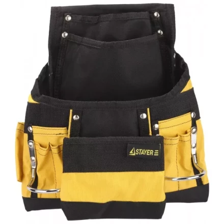 Сумка поясная STAYER для инструментов, нейлоновая, 10 карманов 38605 купить в Кургане
