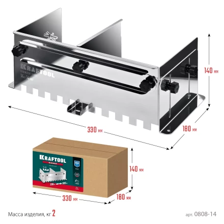Раздвижная гребенка KRAFTOOL 0808-14 купить в Кургане