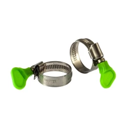 Хомуты металлические червячные 20-32 мм ширина 12 мм W4 с ключом 2 шт Сибртех 476513