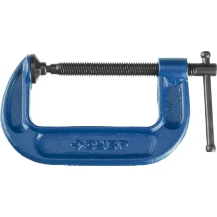 Струбцина  ЗУБР &quot;ПРОФЕССИОНАЛ&quot; тип &quot;G&quot;, корпус - ковкий чугун, 100мм 32245-100_z01 купить в Кургане