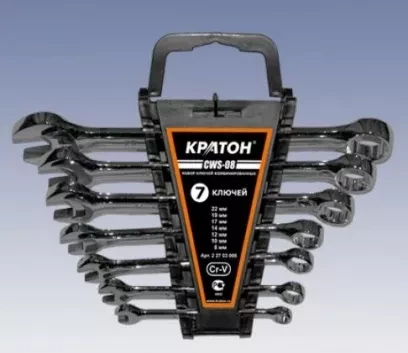 Набор ключей комбинированных Кратон CWS-08 7 пр. 2 27 03 008 купить в Кургане