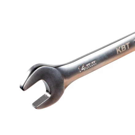 Набор гаечных комбинированных трещоточных ключей с шарниром КВТ НТКШ-8 (8–19 мм), 8 шт. (91951) купить в Кургане