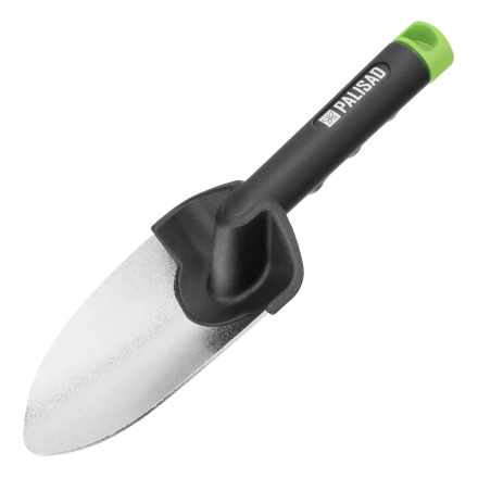 Совок посадочный широкий, 90х275 мм, стальной, полипропиленовая рукоятка, BASE// Palisad 62066 купить в Кургане