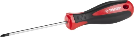 Отвертка ЗУБР &quot;МАСТЕР&quot;, Cr-v, эргономичная двухкомпонентная рукоятка, PH0x75мм 25062-0-075_z02 купить в Кургане