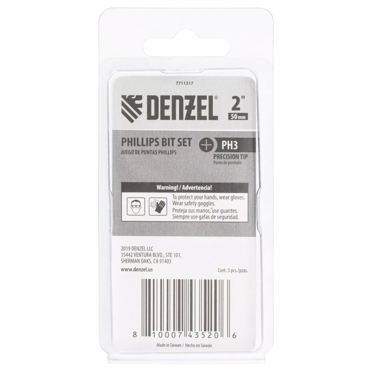 Бита PH3x50, 5 шт. Denzel 7711317 купить в Кургане
