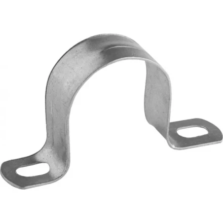 Скобы СВЕТОЗАР металлические D31мм, двухлапковые, для крепления металлорукава d=25мм, 50шт 60212-25-50 купить в Кургане