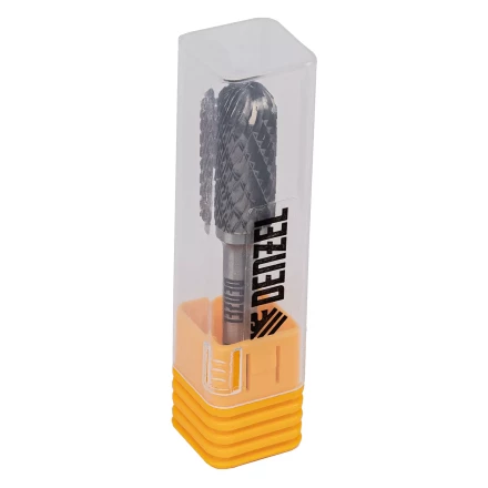 Борфреза по металлу твердосплавная Denzel, цилиндрическая закругленная, тип-С, 12 мм, 72019 купить в Кургане