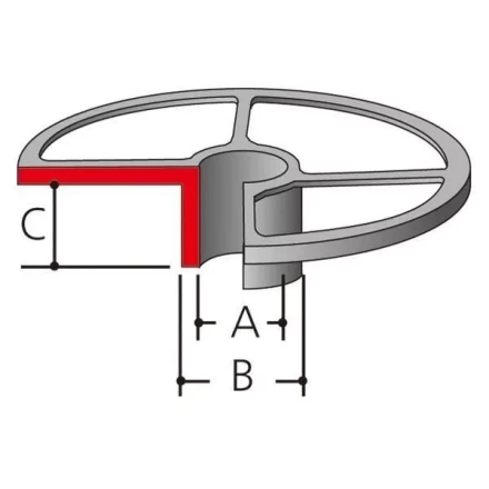Направляющая втулка Makita 163080-8 (копировальное кольцо для фрезеров Makita 3612C/3620/RP0900/1800/1801/2300/2301) купить в Кургане