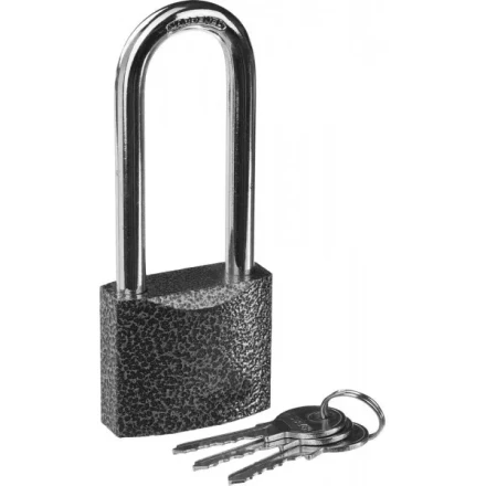 Замок STAYER "STANDARD" навесной, металлический корпус, удлиненная закаленная дужка, 50 мм 37160-50-1 купить в Кургане