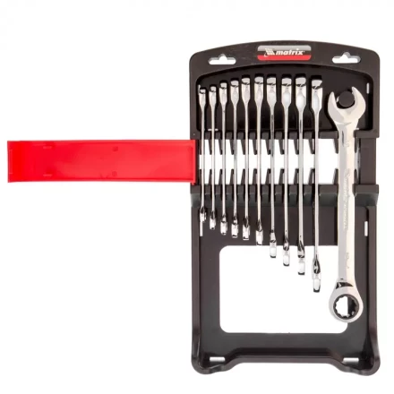 Набор ключей комбинированных Matrix трещоточных 11 шт 14795 купить в Кургане