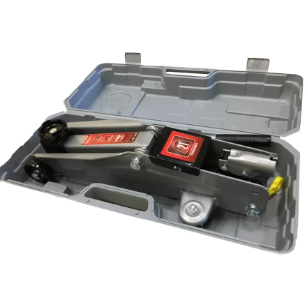 Домкрат гидравлический подкатной 2 т h подъема 135–385 мм в пласт. кейсе  MATRIX MASTER 51028 купить в Кургане