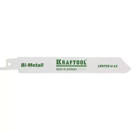 Полотно KRAFTOOL &quot;INDUSTRIE QUALITAT&quot;, S922VF, для эл/ножовки, Bi-Metall, по металлу, дереву, шаг 1,8-2,5мм, 130мм 159705-U-13 купить в Кургане
