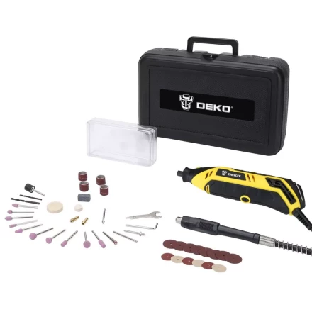 Гравер электрический DEKO DKRT200E DEKO 43 tools + case, 063-1411 купить в Кургане