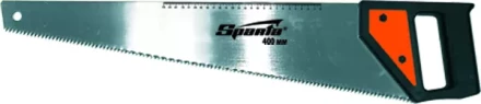 Ножовка по дереву 400 мм 5-6 TPI каленый зуб линейка пластиковая рукоятка SPARTA 232305 купить в Кургане