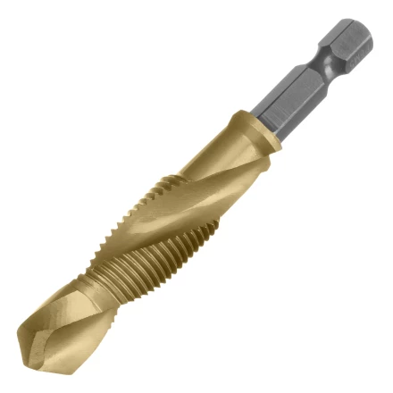 Сверло-метчик М12 х 1,25 мм, Р6М5// Denzel 76726 купить в Кургане