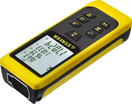 Дальномер STAYER &quot;MASTER&quot; MAX-Control лазерный, 2 точки отсчета, дальность 50м, точность 2мм 34957 купить в Кургане