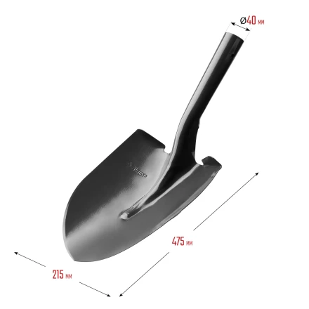 ЗУБР Мастер, 474 х 215 мм, полотно 1.6 мм, закалено, без черенка, тип ЛСГ, штыковая лопата (39413) купить в Кургане