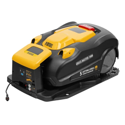 Робот-газонокосилка Grass Master 1000, ультразвуковой датчик, 3 Ач, LCD дисплей, Wi-Fi // Denzel купить в Кургане