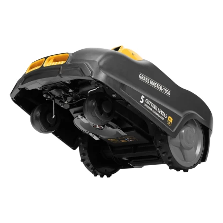 Робот-газонокосилка Grass Master 1000, ультразвуковой датчик, 3 Ач, LCD дисплей, Wi-Fi // Denzel купить в Кургане