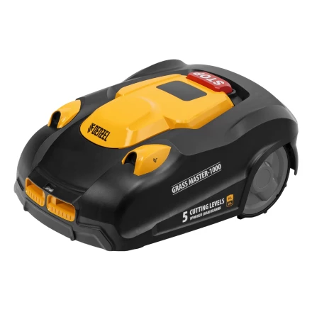 Робот-газонокосилка Grass Master 1000, ультразвуковой датчик, 3 Ач, LCD дисплей, Wi-Fi // Denzel купить в Кургане