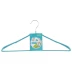 Вешалка метал для верхней одежды с прорезиненным противоскользящим покрытием 45 см бирюзовая ELFE 92926 купить в Кургане