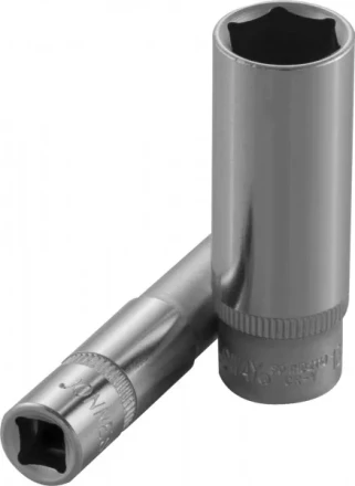 Головка торцевая шестигранная 1/4&quot; М5,5 глубокая  S04НD21055 Jonnesway 48001 купить в Кургане