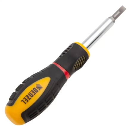 Отвертка комбинированная Denzel, SL3/16&quot;-PH1, SL1/4&quot;-PH2, 3-х компонентная рукоятка, 7713381 купить в Кургане