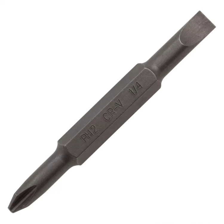 Отвертка комбинированная Denzel, SL3/16"-PH1, SL1/4"-PH2, 3-х компонентная рукоятка, 7713381 купить в Кургане
