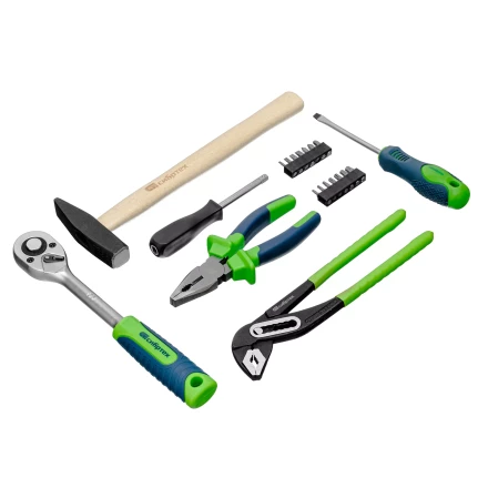 Набор инструментов Сибртех 13394, 1/2&quot;, 1/4&quot;, пластиковый кейс 76 предметов купить в Кургане