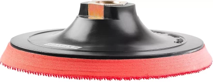 Тарелка опорная STAYER &quot;MASTER&quot; пластиковая для УШМ на липучке, полиуретановая вставка, d=125 мм, М14 35744-125 купить в Кургане