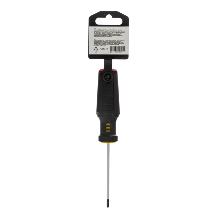 Отвертка, PH0х75 мм, S2, 3к рукоятка Denzel 121717 купить в Кургане