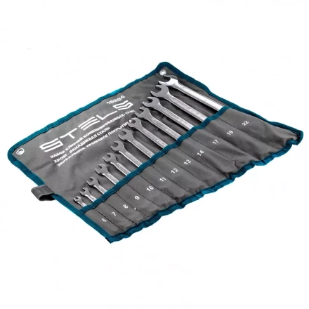 Набор ключей комбинированных 12 шт 6-22 мм, антислип Stels 15284 купить в Кургане