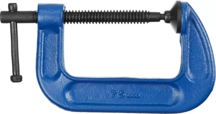 Струбцина  ЗУБР &quot;ПРОФЕССИОНАЛ&quot; тип &quot;G&quot;, корпус - ковкий чугун, 75мм 32245-075_z01 купить в Кургане