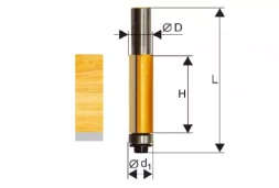 Фреза кромочная прямая ф95х26мм хв. 8мм 46161