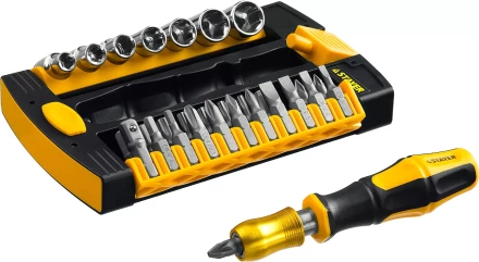 Набор STAYER &quot;MASTER&quot; HERCULES: Отвертки, Cr-V, эргономичная двухкомпонентная рукоятка, 30предм, в боксе 25055-H30 купить в Кургане