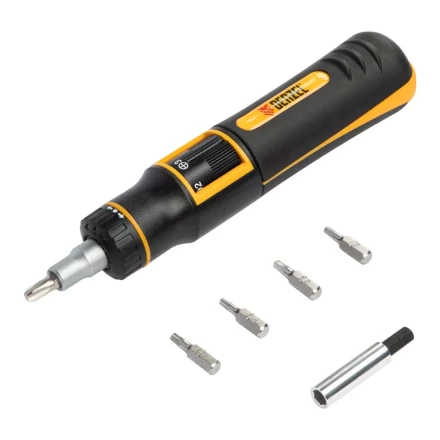 Отвертка реверсивная с револьверным механизмом Denzel 7711601, 11 шт, сталь S2 купить в Кургане