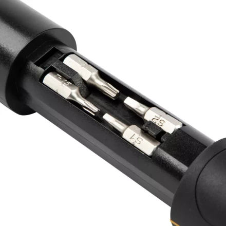 Отвертка реверсивная с револьверным механизмом Denzel 7711601, 11 шт, сталь S2 купить в Кургане