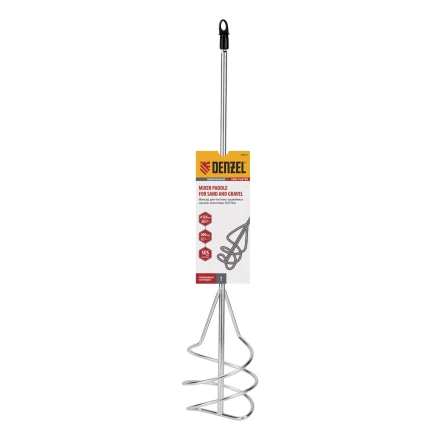 Миксер для песчано-гравийных смесей Denzel, 120 х 600 мм, оцинкованный, хвостовик SDS Plus 848287 купить в Кургане