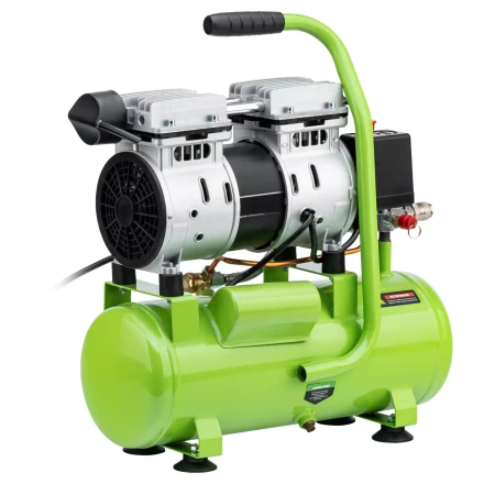 Компрессор безмаслянный малошумный Сибртех МБ 750/10,750 Вт, 10 л, 150 л/мин 58001 купить в Кургане