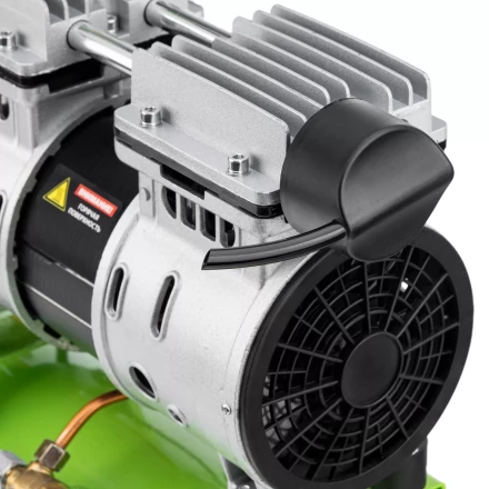 Компрессор безмаслянный малошумный Сибртех МБ 750/10,750 Вт, 10 л, 150 л/мин 58001 купить в Кургане