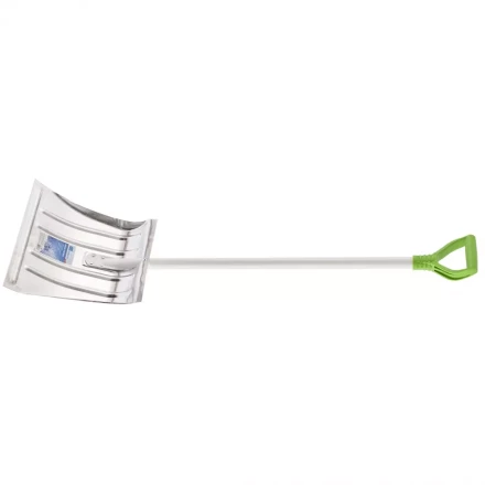 Лопата снеговая алюминиевая 410 х 380 мм металл эргономичный черенок СИБРТЕХ артикул 61626 купить в Кургане