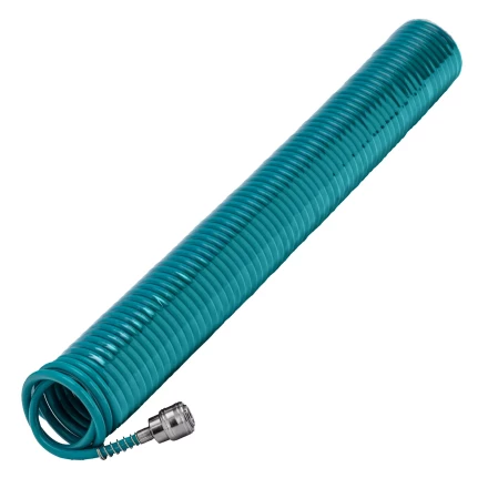 Полиуретановый спиральный шланг профессиональный BASF 15 м с быстросъемными соединением Stels 57009 купить в Кургане