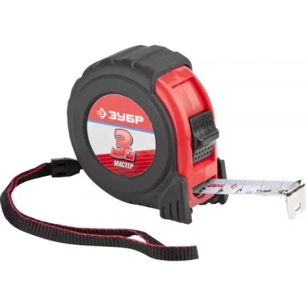 Рулетка ЗУБР &quot;МАСТЕР&quot;, обрезиненный корпус, 3мх19мм 34055-03-19_z01 купить в Кургане