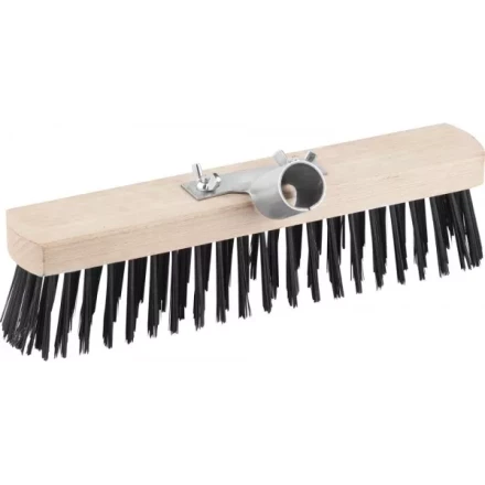 Щетка GRINDA &quot;EURO&quot; уличная без ручки, буковая колодка, мет щетина, с металлическим держателем для черенка, 30см 39196-30 купить в Кургане