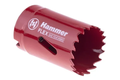Коронка биметаллическая HAMMER Ф32х38мм 5/8" BiMETALL (224-006)