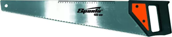 Ножовка по дереву 500 мм 5-6 TPI каленый зуб линейка пластиковая рукоятка SPARTA 232365 купить в Кургане